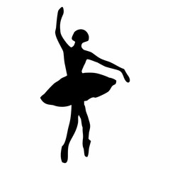 silhouette of ballet dancing movements © Kuldi