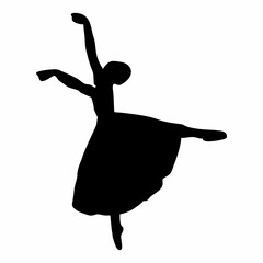 silhouette of ballet dancing movements © Kuldi
