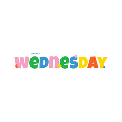 Cheerful and Attractive Wednesday Vector Design for Kids