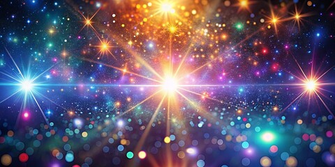 Vibrant backdrop with twinkling dots of light in a cosmic setting