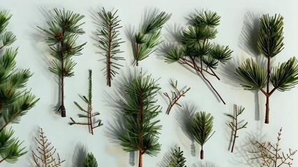 Exploring diverse pine tree types and their unique characteristics in a natural setting