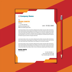 Company letterhead template layout