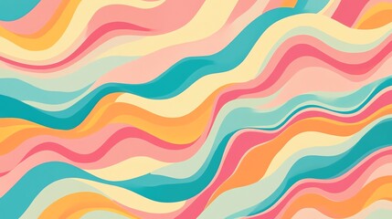 Colorful wavy abstract pattern background.