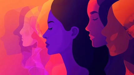 Illustration of concept of International Day for the Elimination of Violence against Women , Generative AI