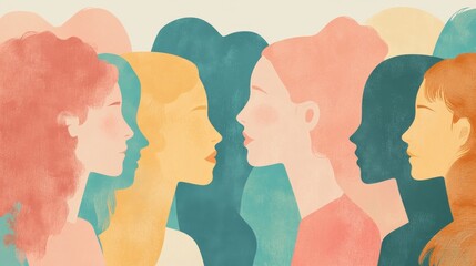 Illustration of concept of International Day for the Elimination of Violence against Women , Generative AI