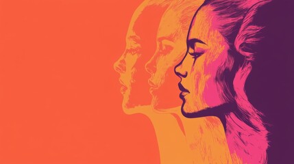 Illustration of concept of International Day for the Elimination of Violence against Women , Generative AI