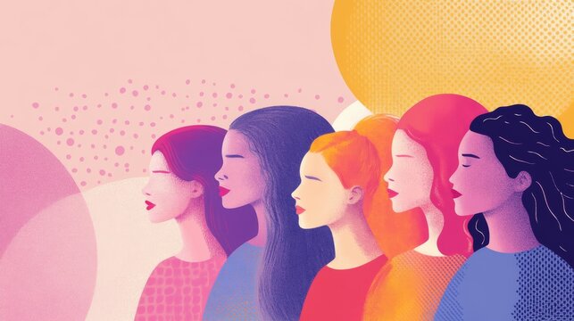 Illustration of concept of International Day for the Elimination of Violence against Women , Generative AI