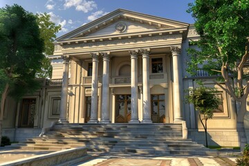 Fototapeta premium Classical exterior building