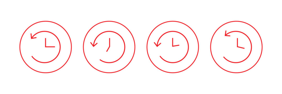 history gradient icon on white background, eps10