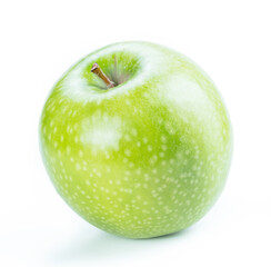 fresh ripe apple isolated white background