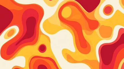Abstract background of layered, organic shapes in warm colors.