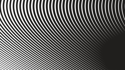 Black oblique curved lines background vector image for backdrop or presentation