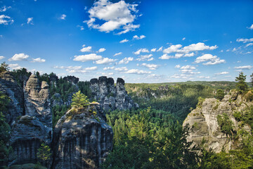 Elbsandsteingebirge - Gebirge - Sächsische Schweiz - Deutschland - Sachsen - Gebirge - Berg -...
