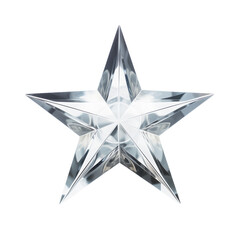 Obraz premium Crystal star ornament with clear geometric design for decoration