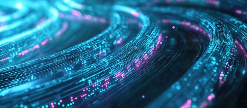 Concept of advanced network technology featuring high speed mobile internet and modern connectivity solutions 3D illustration and rendering showcasing next gen networking innovations