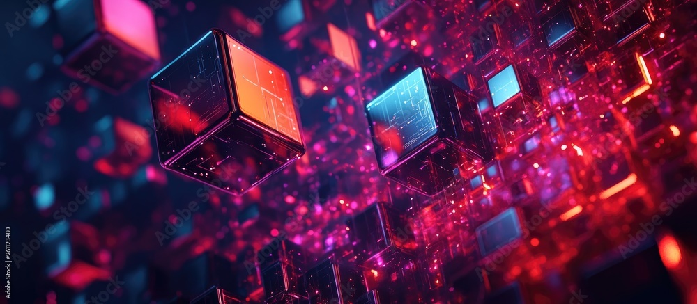 Aufkleber abstract background of big data analytics featuring artificial intelligence symbols and data process