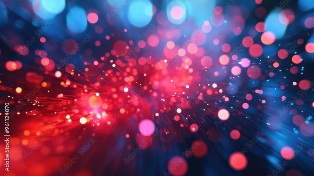 Poster abstract background featuring numerous particles in high definition