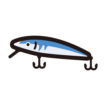 recommend clip art: Fishing lure outline icon for graphic design, apps and websites