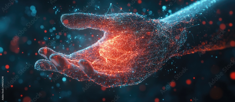 Aufkleber hand utilizing virtual ai technology for analyzing and processing brain digital systems contributing