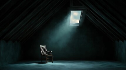 Nostalgic Solitude: Empty Attic Daydreams of the Past
