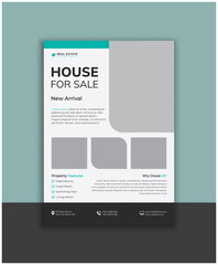 Real Estate Business Poster Layout Design