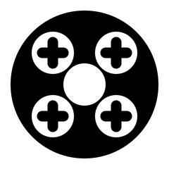 atomic nucleus, atom, core, chemistry, nucleus solid or glyph icon