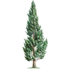 A tall, majestic tree with lush green foliage, perfect for nature-themed designs and outdoor scenery.