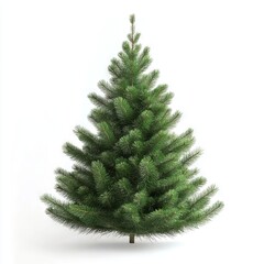 Christmas tree isolated on white background