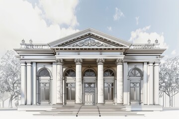 Obraz premium Classical exterior building