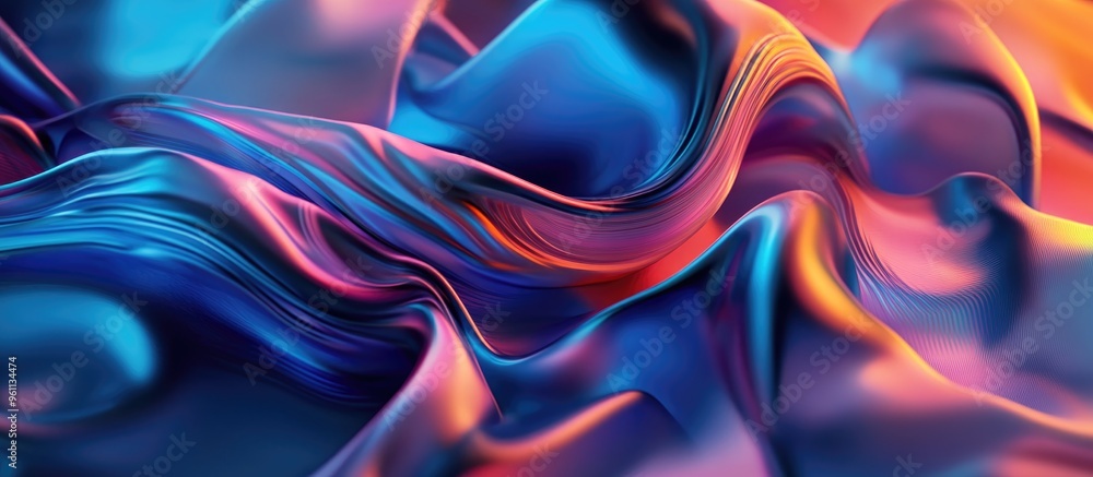 Poster vibrant and colorful abstract background design with dynamic fluid shapes and textures perfect for c
