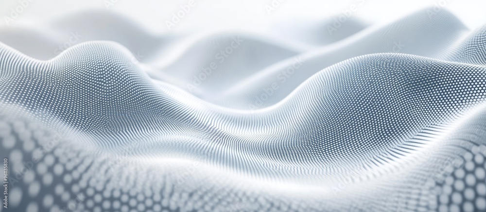 Poster white and gray wave light texture background representing abstract digital concepts in the realm of 