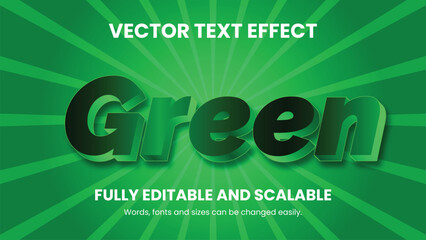 Vector 3D text effect design