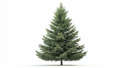 Fototapeta premium spruce white background