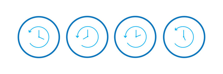 history gradient icon on white background, eps10