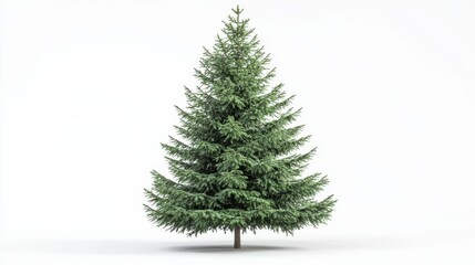 Fototapeta premium spruce white background