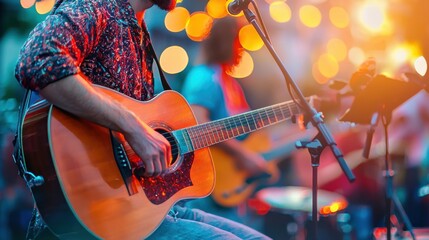 Obraz premium musicians at an art festival