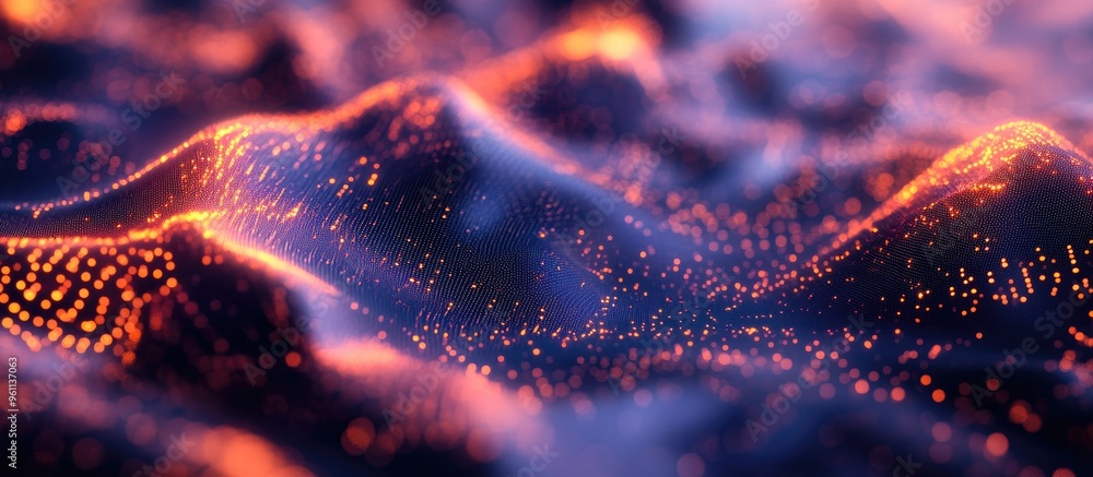 Poster abstract concept of artificial intelligence in a tech inspired web background virtual representation