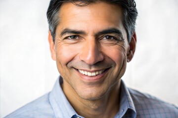 Obraz premium Portrait of man with wide genuine smile