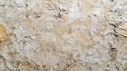 Naklejka premium Close-up of a textured, weathered wall surface with peeling paint and a rough, rustic appearance, ideal for backgrounds and artistic projects.