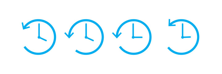 history icon on white background, eps10