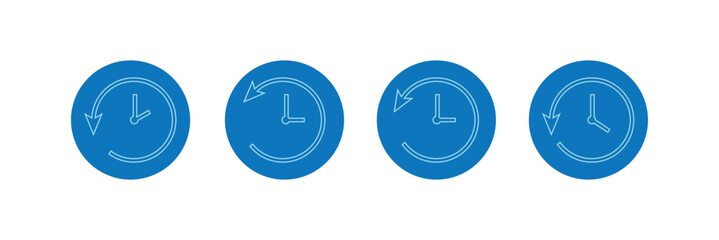 History icons vector. recent event history sign and symbol