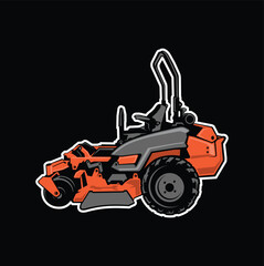 Lawn Mower,  logo vector image .
