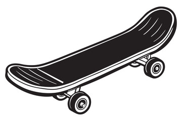 Skateboard icon vector isolated