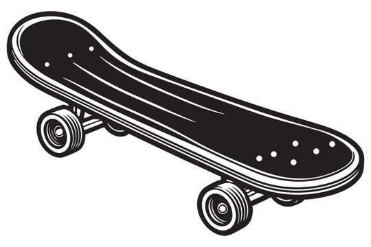recommend clip art: skateboard isolated on white