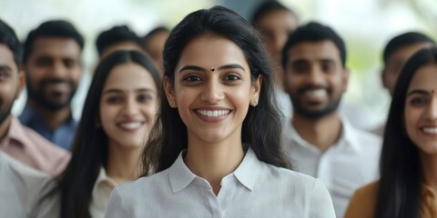Business Professional Woman Smiling at Camera