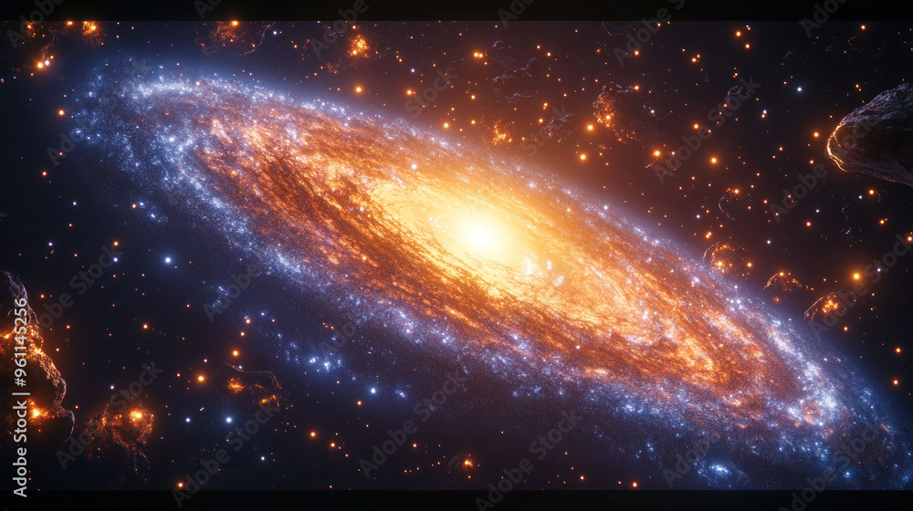 Wall mural the andromeda galaxy,