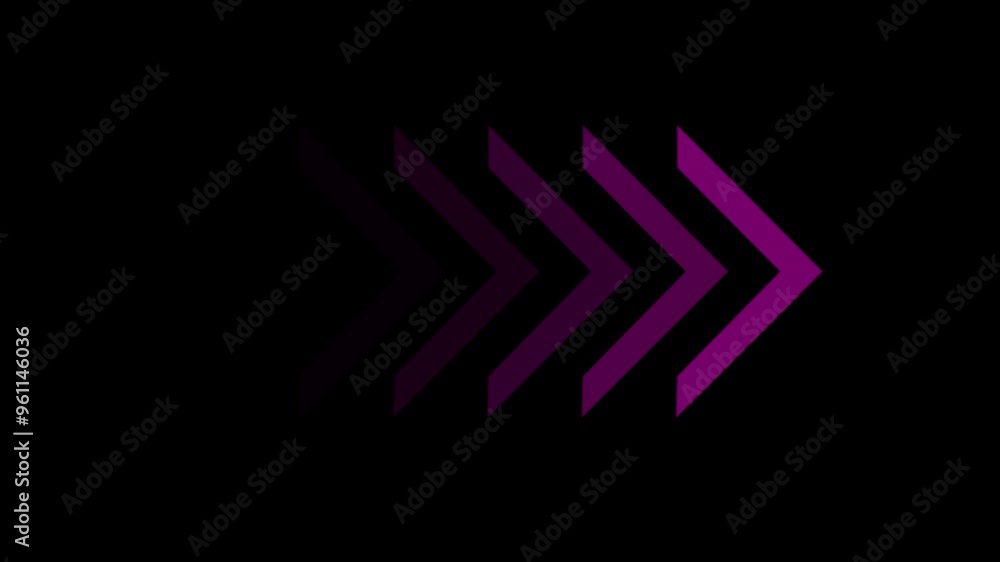 Poster abstract arrow icon loading animation