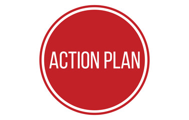 Action plan Rubber Stamp Seal Vector illustration isolated on white background