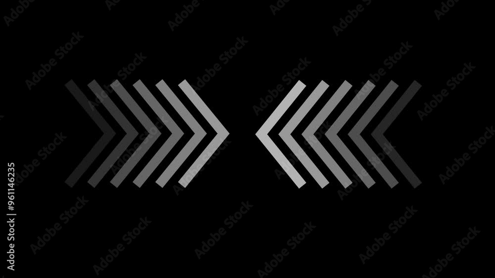 Poster arrow loop animation direction concept.colorful arrow icon concept.