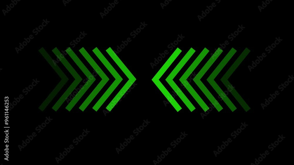 Poster arrow loop animation direction concept.colorful arrow icon concept.